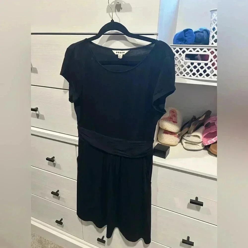 Boden Black Dress with Pockets 6P